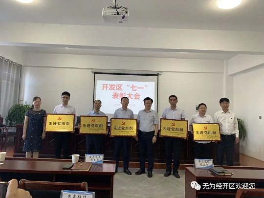 無為經開區召開“七一”表彰大會